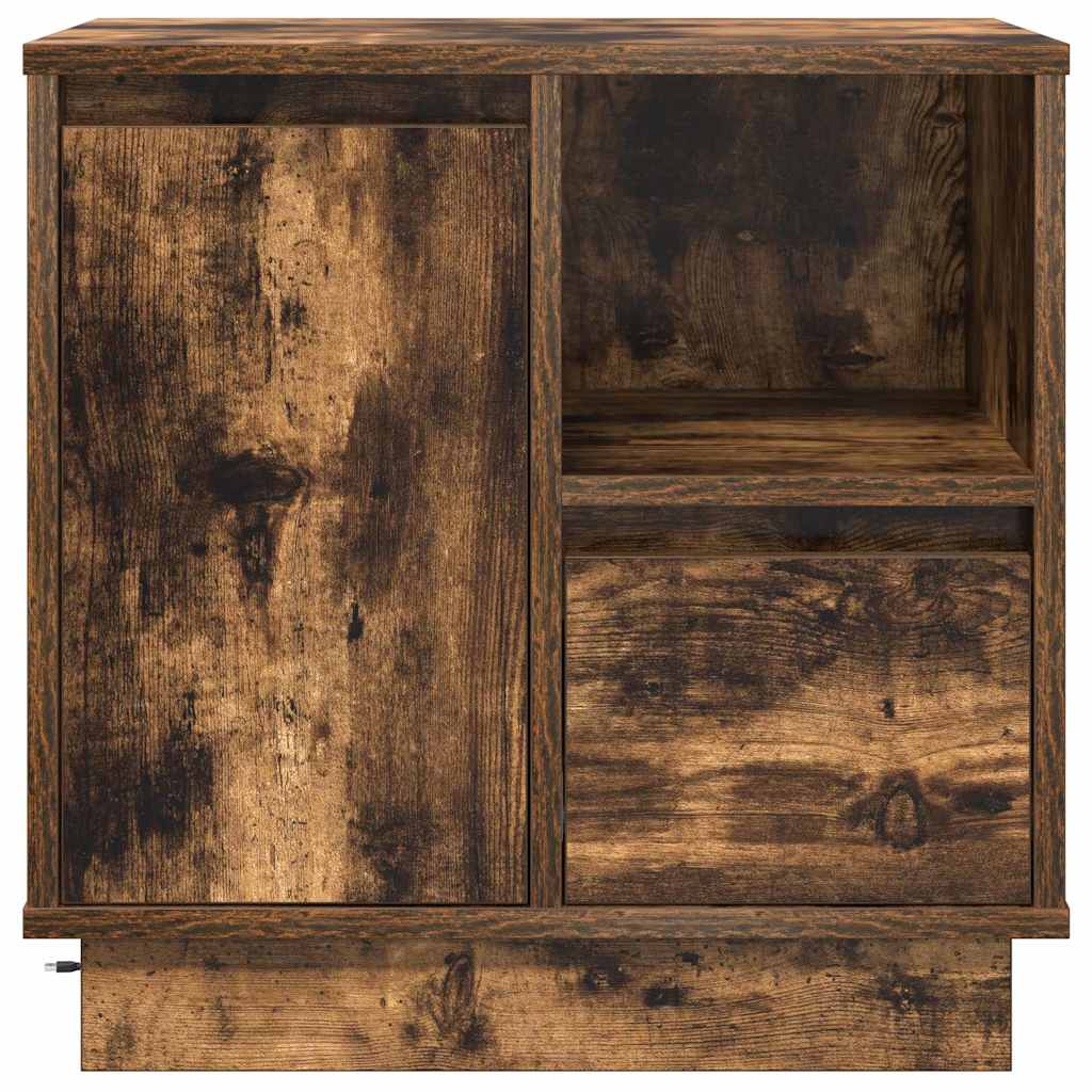 Armadio Da Notte Con Cassetto Rovere Fumo 50 X 34.5 X 50 Cm. - Image 6