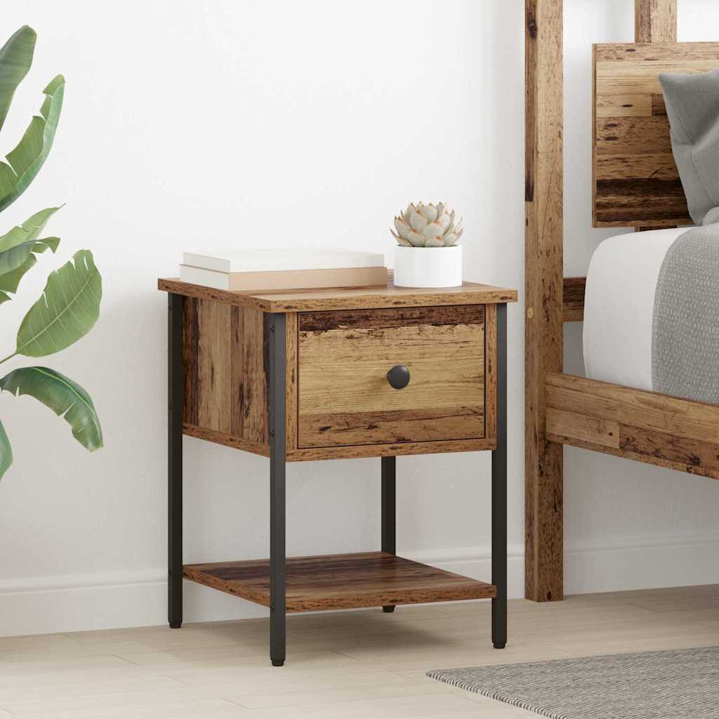 Armadietto Per Letto 2 Pcs Legno Vecchio 40 X 39 X 40 cm