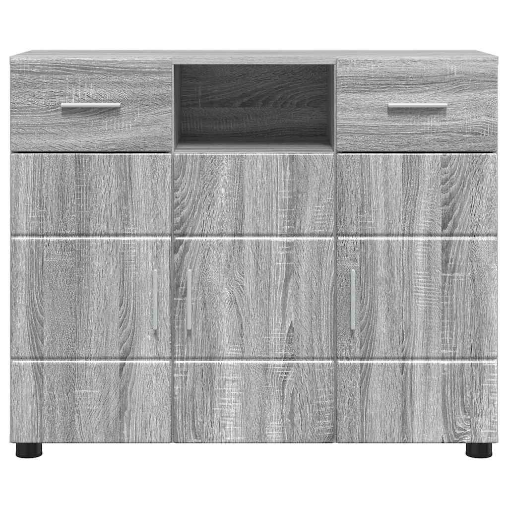 Credenza Grigio Sonoma 88,5 X 30,5 X 73 Cm Legno Multistrato - Image 6