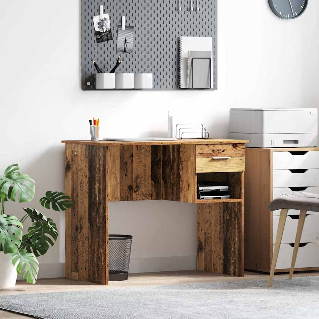 Scrivania Legno Vecchio 90 X 49 X 75 Cm Legno Multistrato