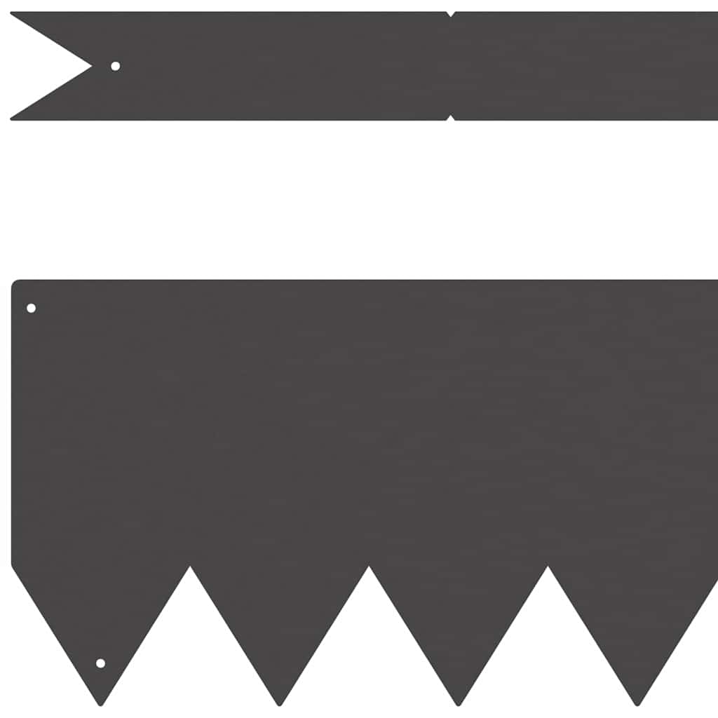 Bordura Per Prato 10 Pcs Nero 100 X 0.05 X 20 cm - Image 4