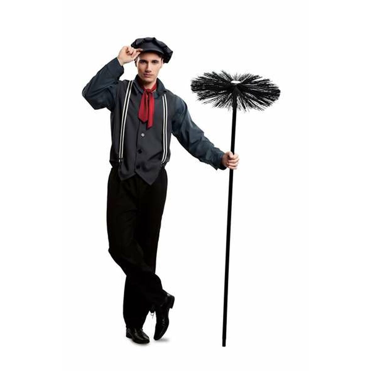 Costume Per Adulti My Other Me 6 Pezzi Spazzacamino Nero Taglia:m/l