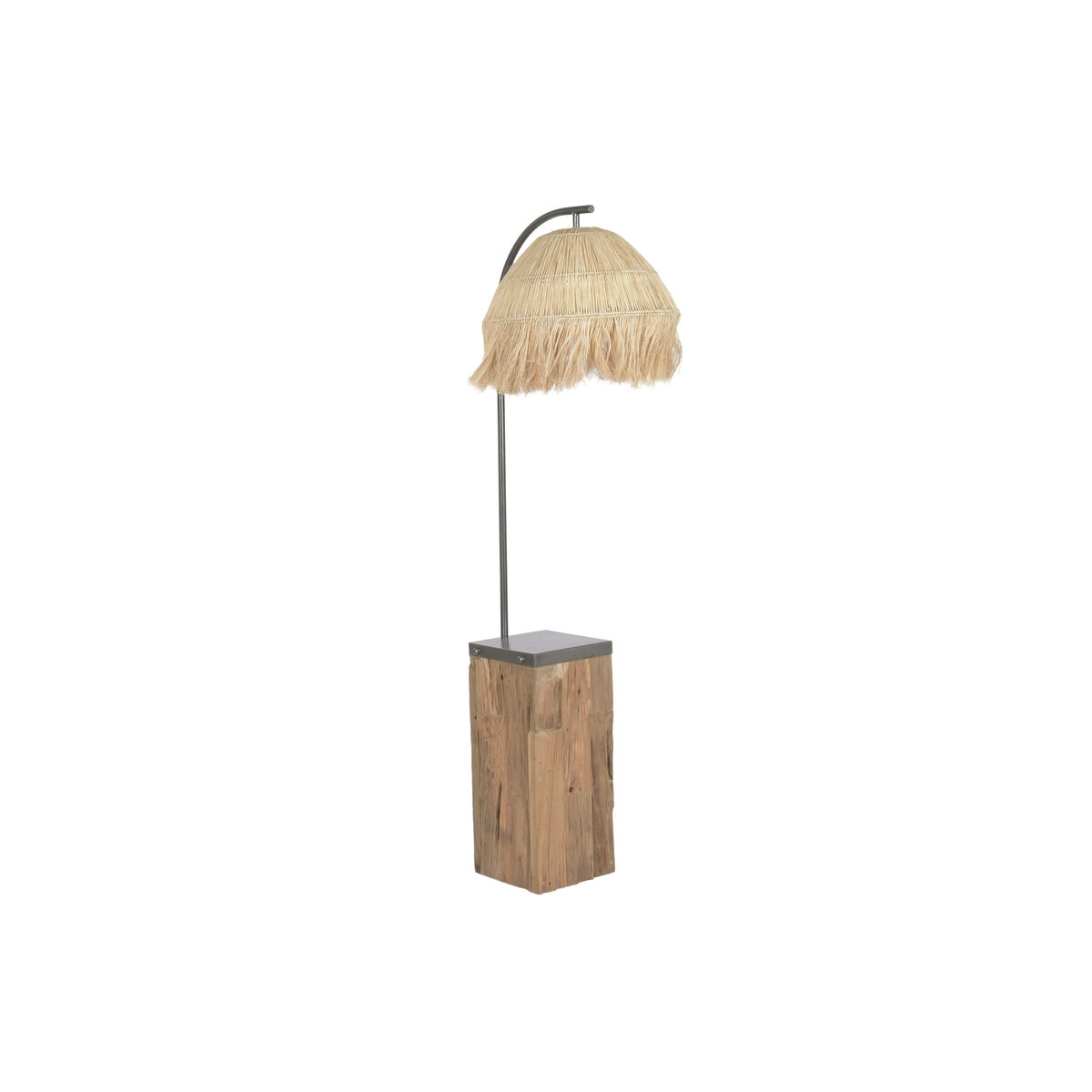Lampada Da Terra Home Esprit Marrone Nero Naturale 220 V 57 X 55 X 160 cm