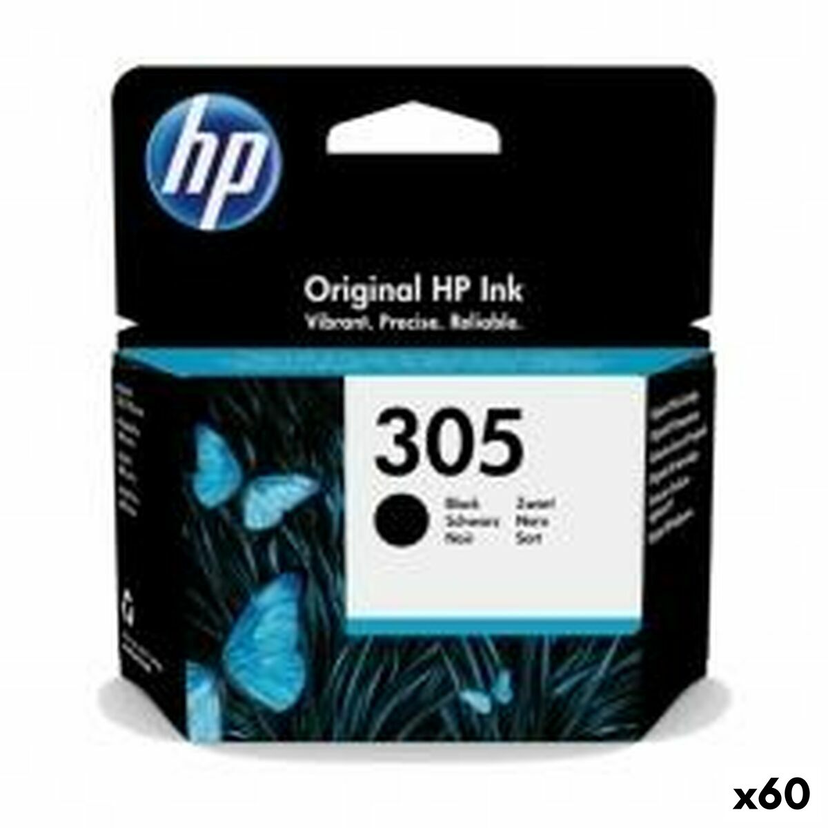Cartuccia Ad Inchiostro Originale Hp 305 Nero (60 Unità)