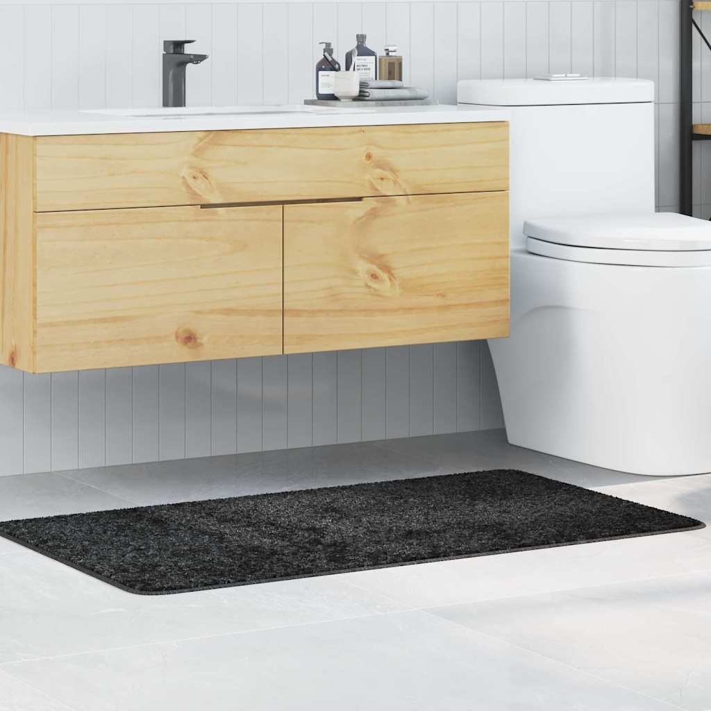 Tappetino Da Bagno Antiscivolo Grigio Scuro 70 X 120 Cm pp