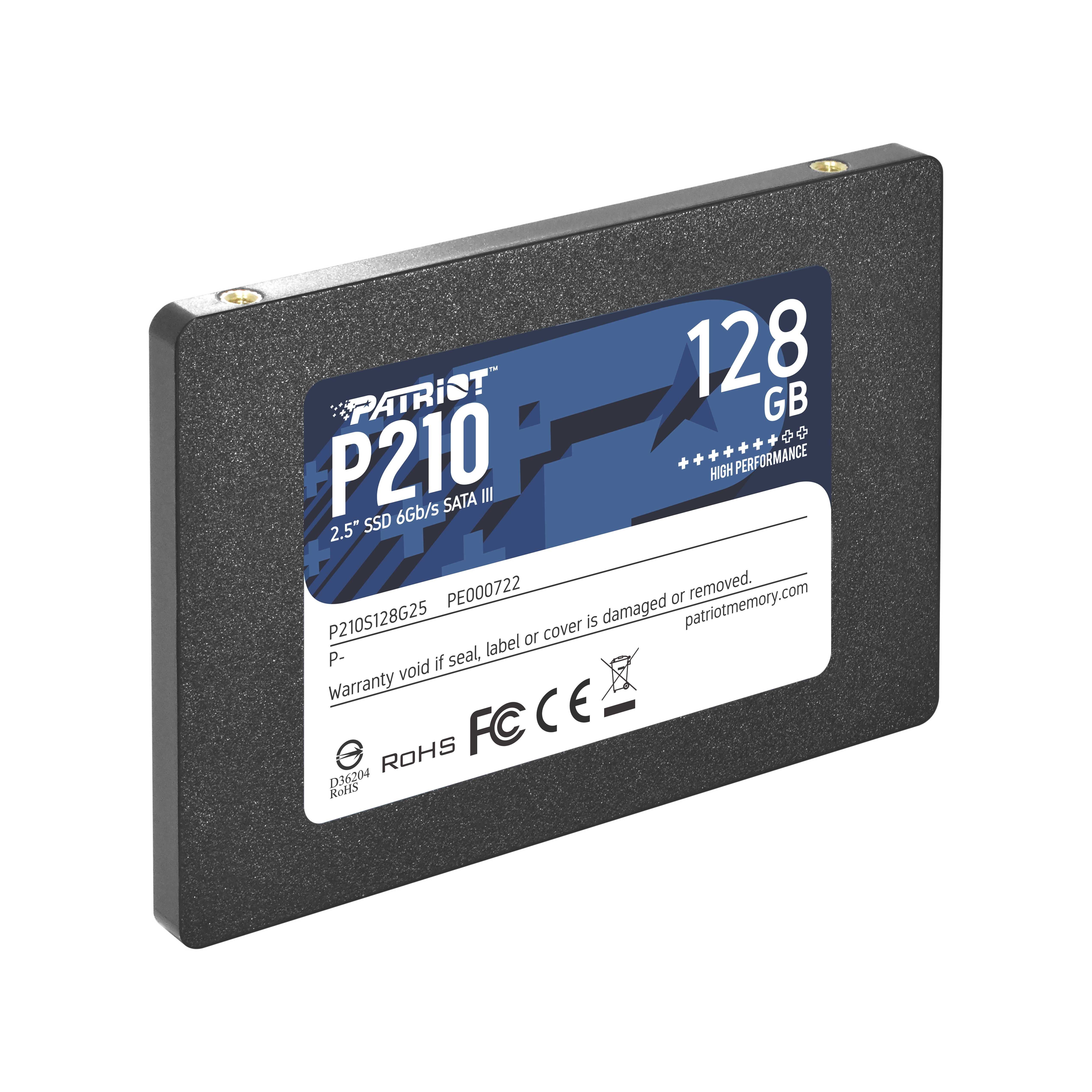 Patriot Ssd Interno P210 128gb 2,5 Sata 6gb/s R/w 450/430 - Image 3