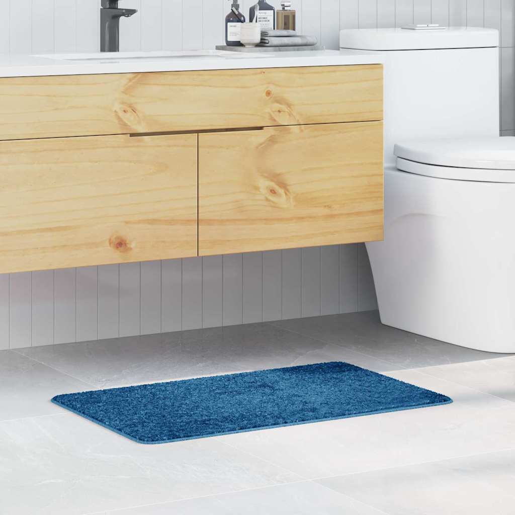 Tappetino Da Bagno Antiscivolo Blu 50 X 80 Cm pp