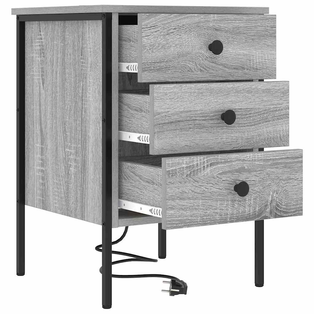 Armadio Da Notte Con Cassetto Grigio Sonoma 42 X 41 X 61 cm - Image 5