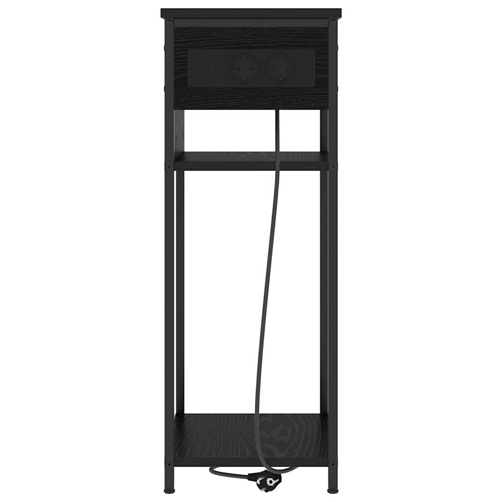 Armadio Da Notte Rovere Nero 41 X 28 X 76 Cm Legno Multistrato - Image 6