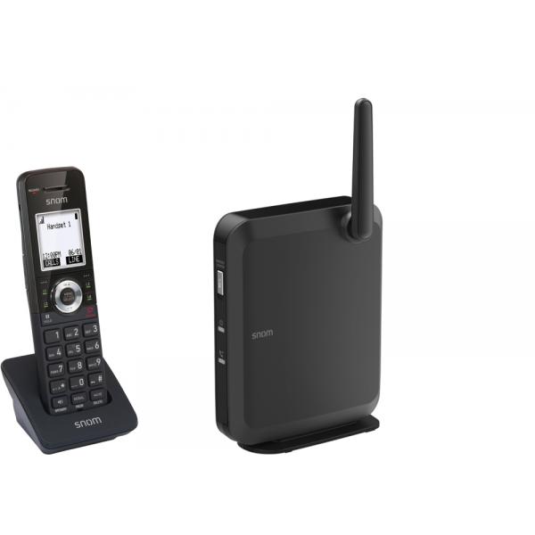 Snom 110 Sc Dect Bundle Telefono Dect Identificatore Di Chiamata Nero (snom M110sc Snom Ip Dect Bundle) - Versione uk