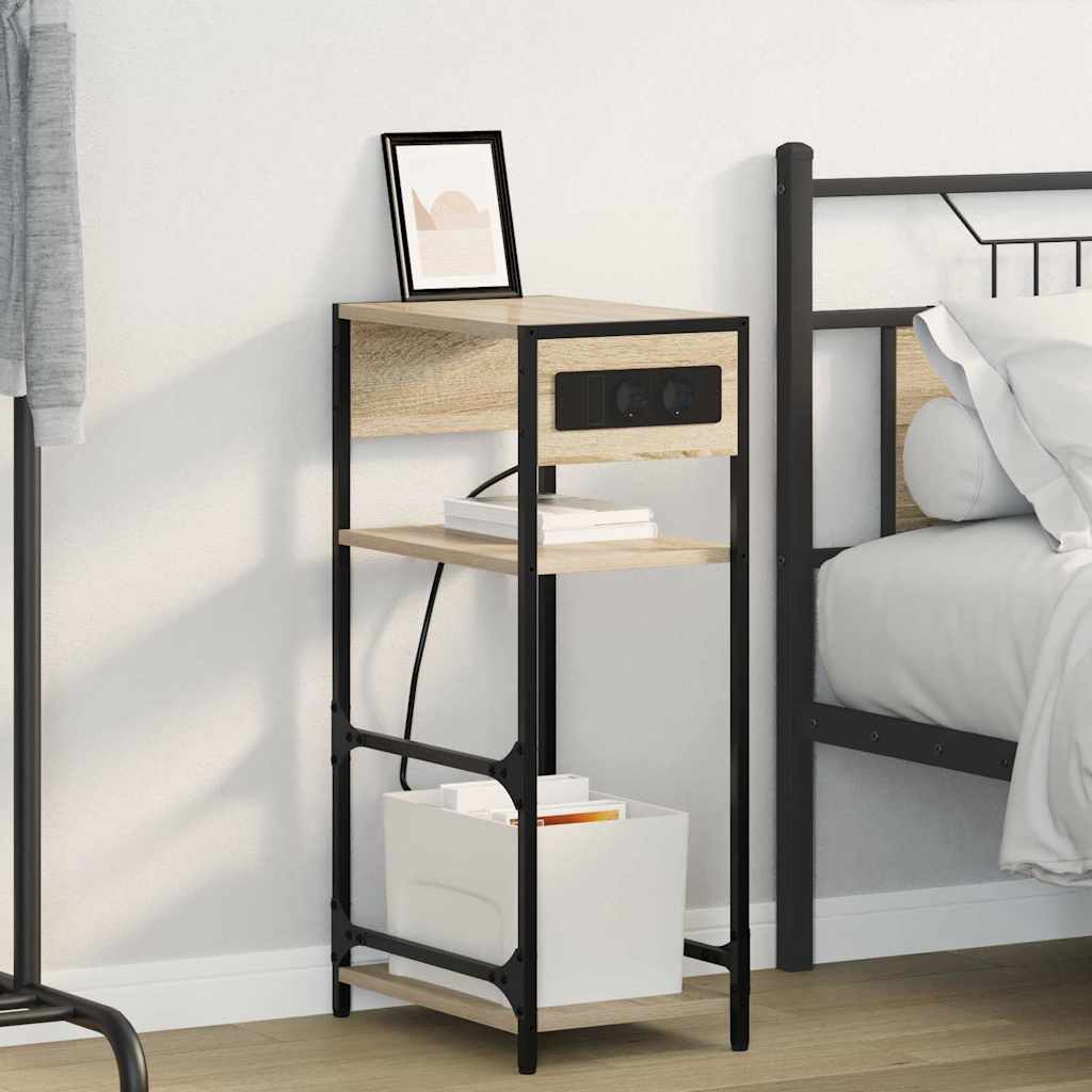 Armadio Da Notte Con Cassetto Rovere Sonoma 40 X 27 X 76 cm