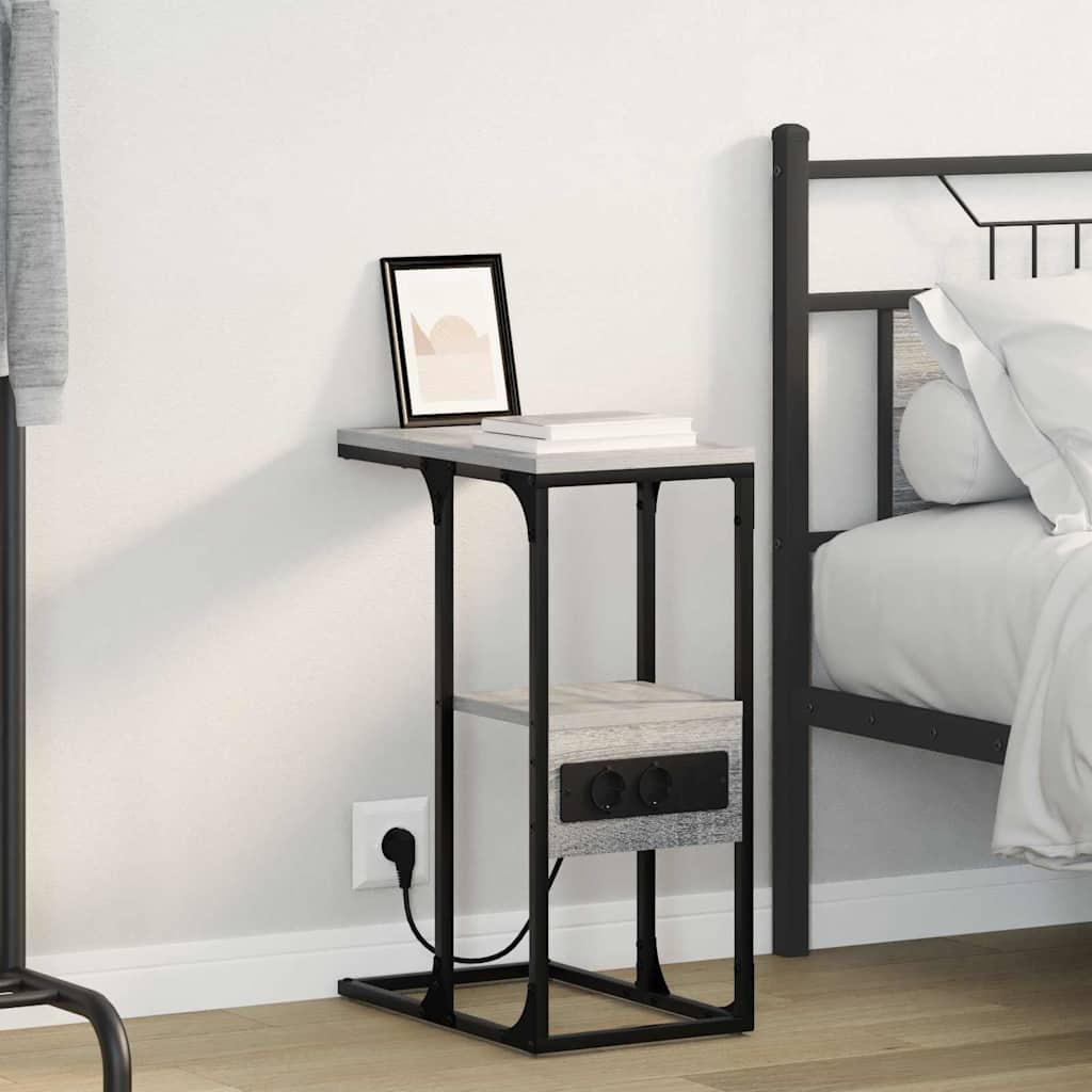 Armadio Da Notte Con Cassetto Grigio Sonoma 41.5 X 26 X 60.5 cm
