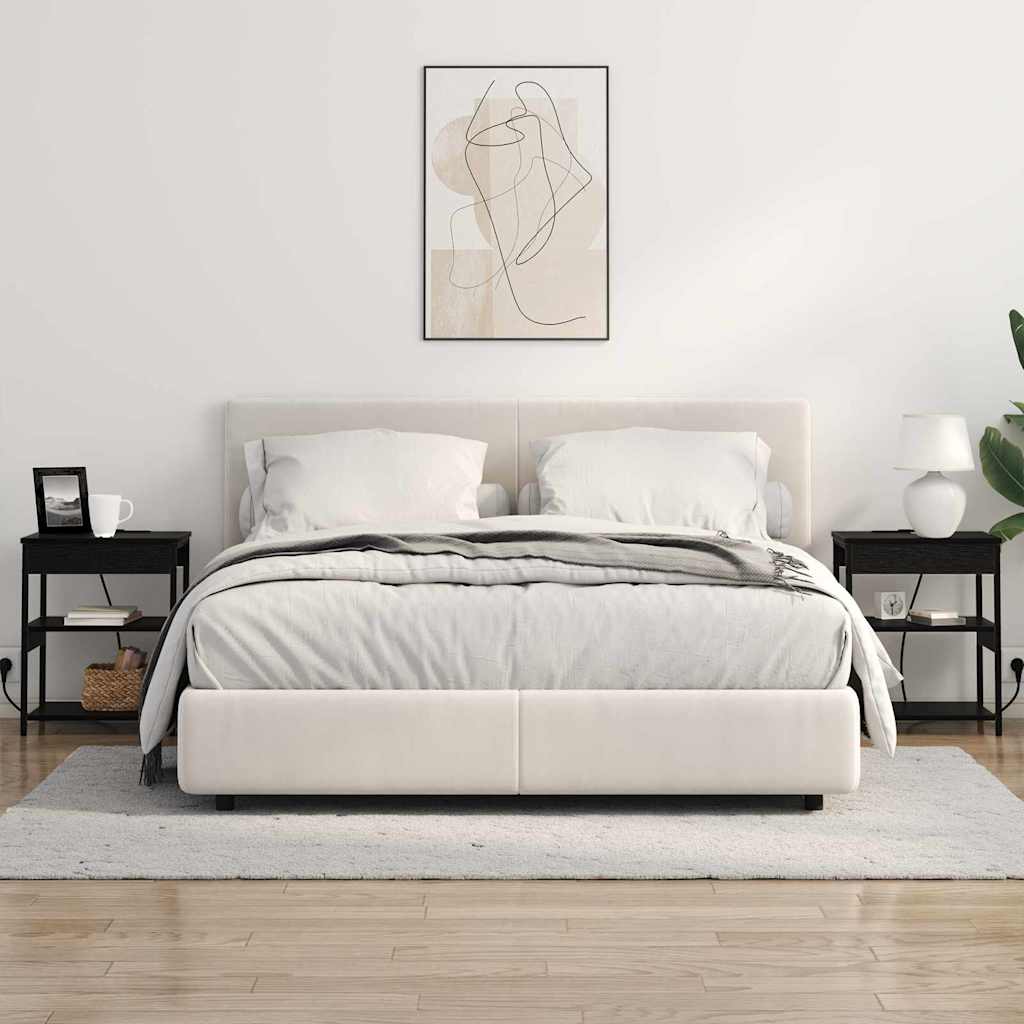Armadio Da Notte 2 Pcs Rovere Nero Legno Multistrato - Image 4