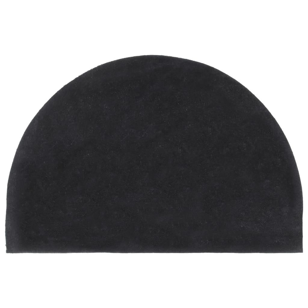 Zerbino Grigio Scuro Mezzo Rotondo 40x60 Cm Fibra Di Cocco