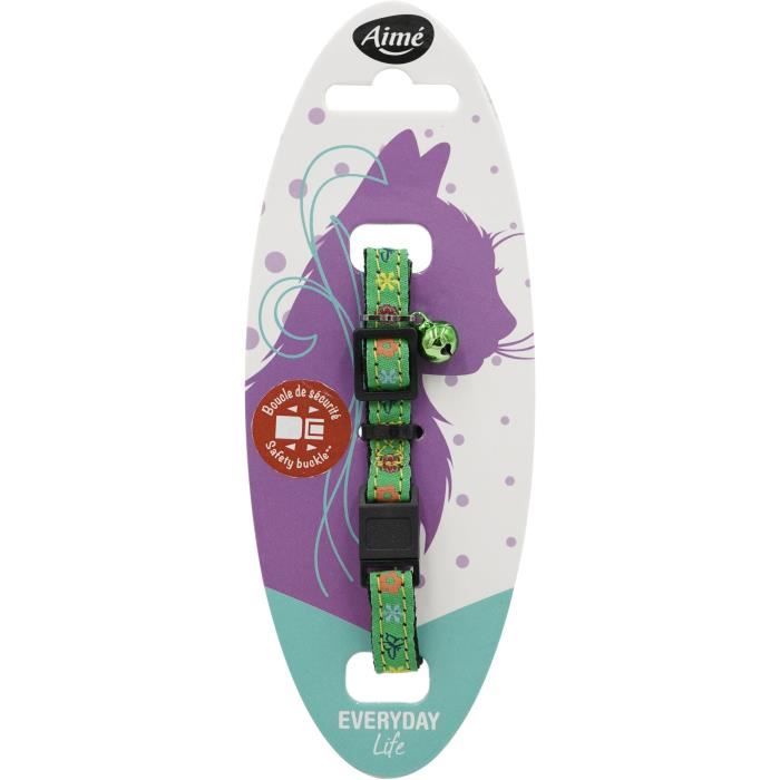 Collare Per Gatti - Aime - Molla - Regolabile - Rame, Campanellino Argento