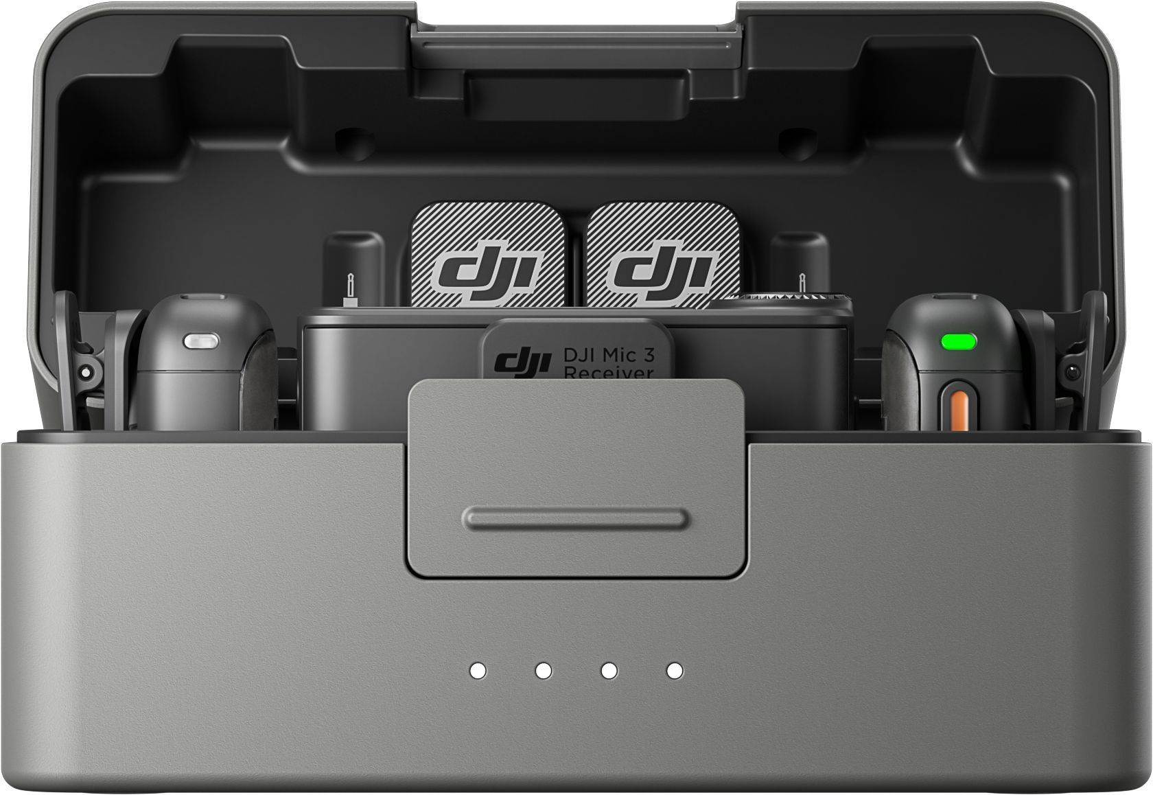 Kit Microfono Wireless - Dji - Mic 3 - 2 Trasmettitori (tx) - 1 Ricevitore (rx) - Ricarica Rapida