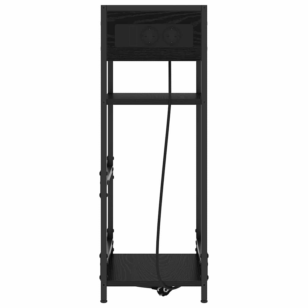 Armadio Da Notte Rovere Nero 40 X 27 X 76 Cm Legno Multistrato - Image 6