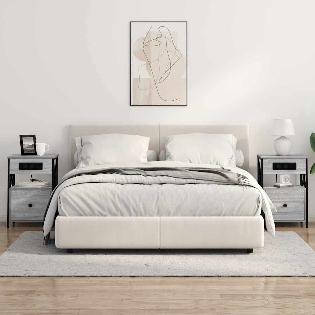 Armadio Da Notte Con Cassetto Grigio Sonoma 40 X 31 X 60 cm - Image 4