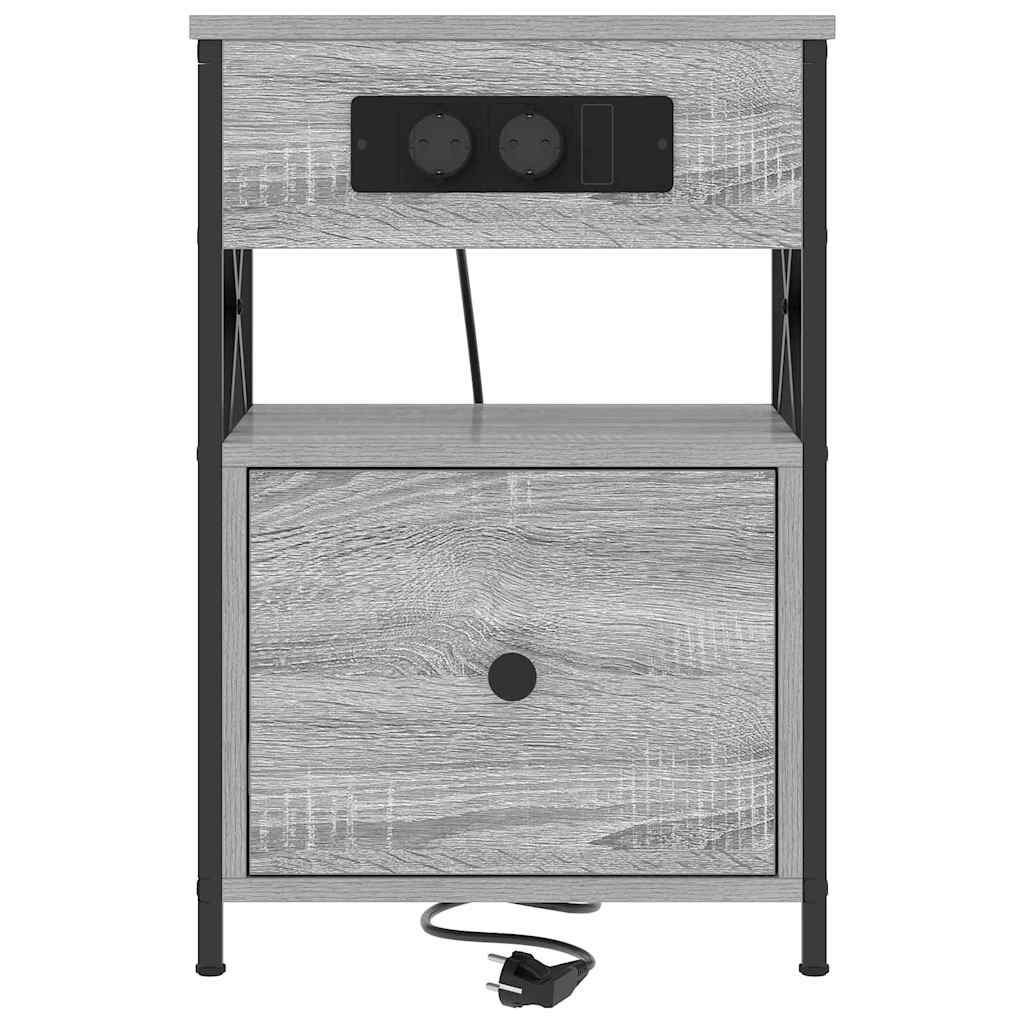 Armadio Da Notte Con Cassetto Grigio Sonoma 40 X 31 X 60 cm - Image 6