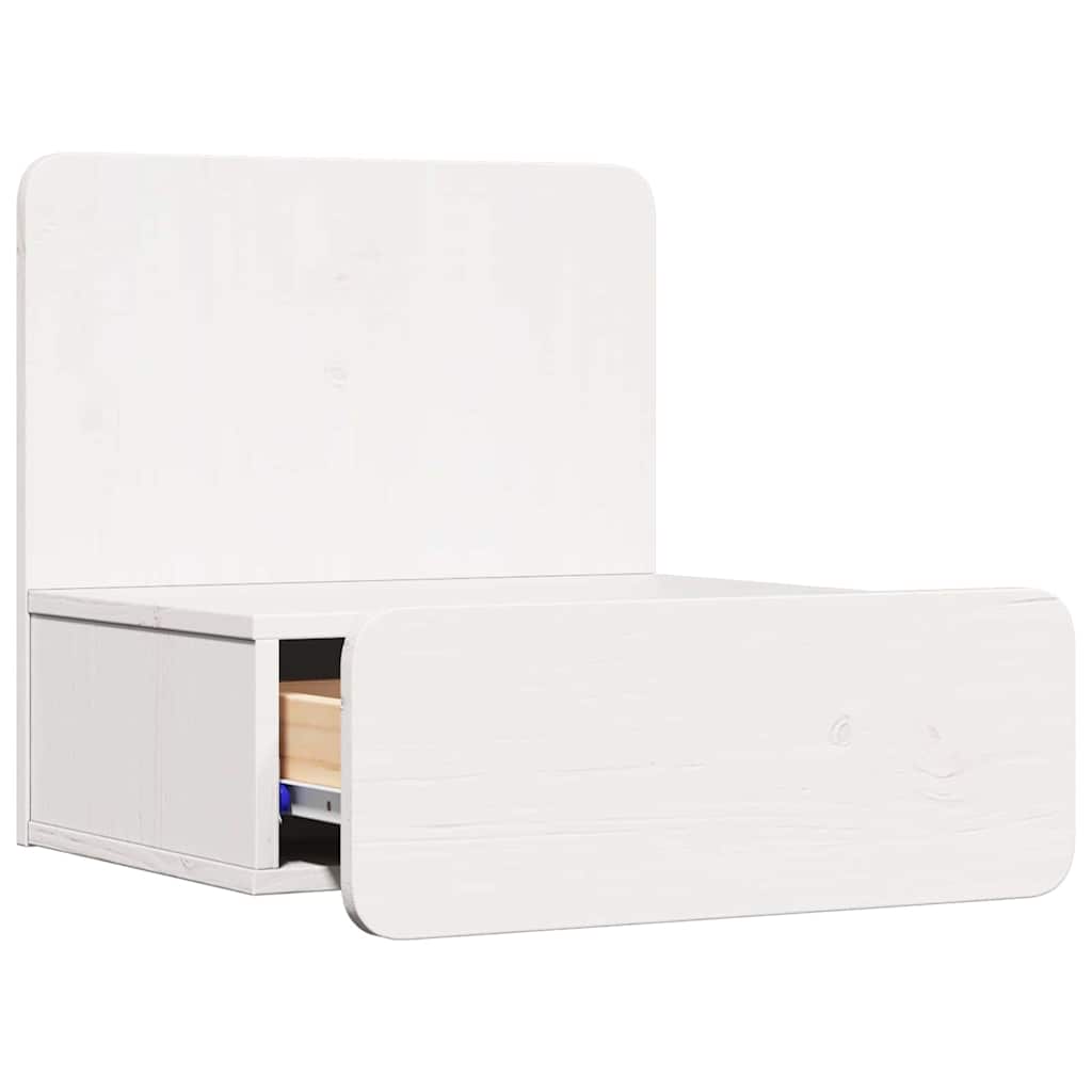 Comodino 2 Pcs Bianco 44 X 32.5 X 40 Cm Legno Di Pino Massello - Image 6