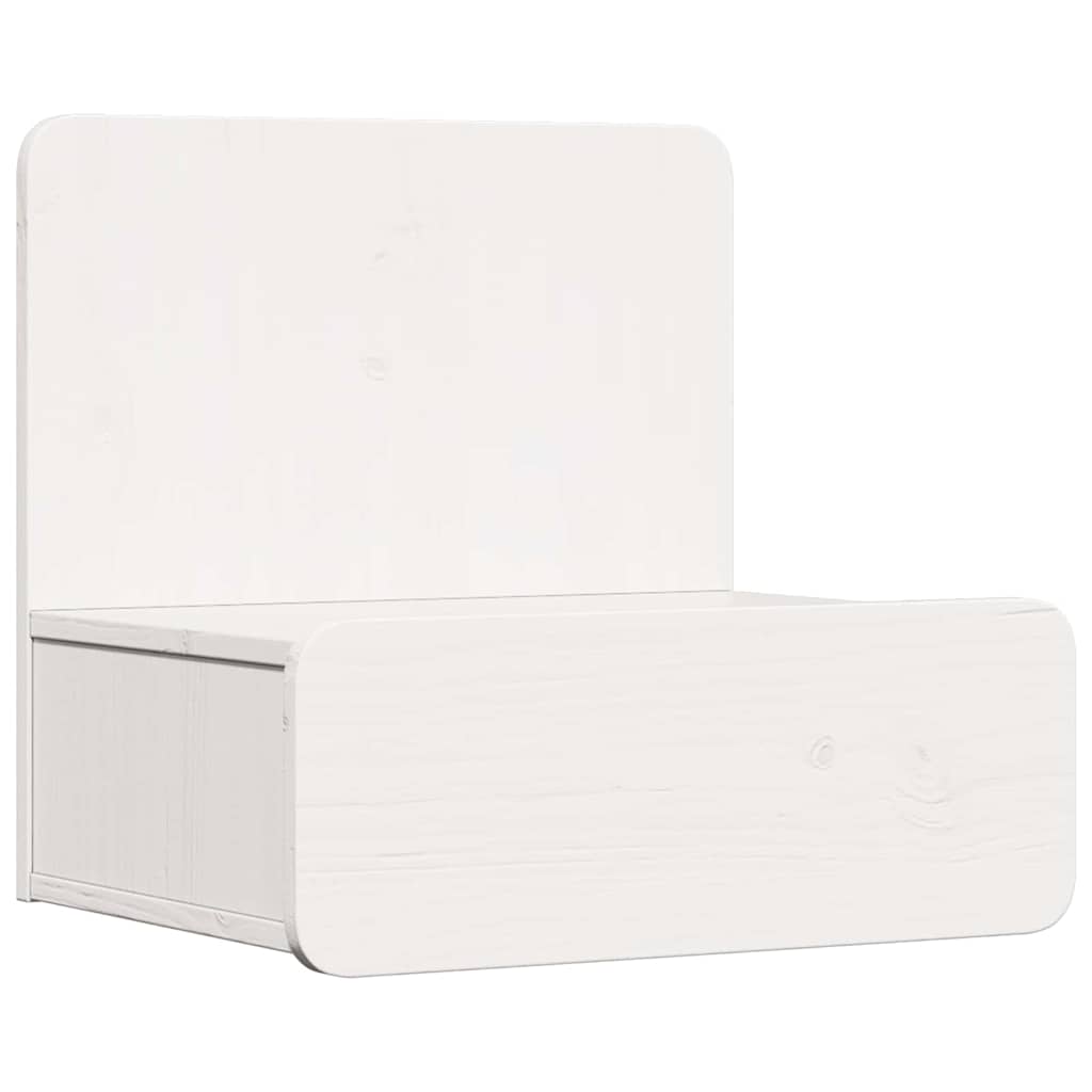 Comodino 2 Pcs Bianco 44 X 32.5 X 40 Cm Legno Di Pino Massello - Image 5