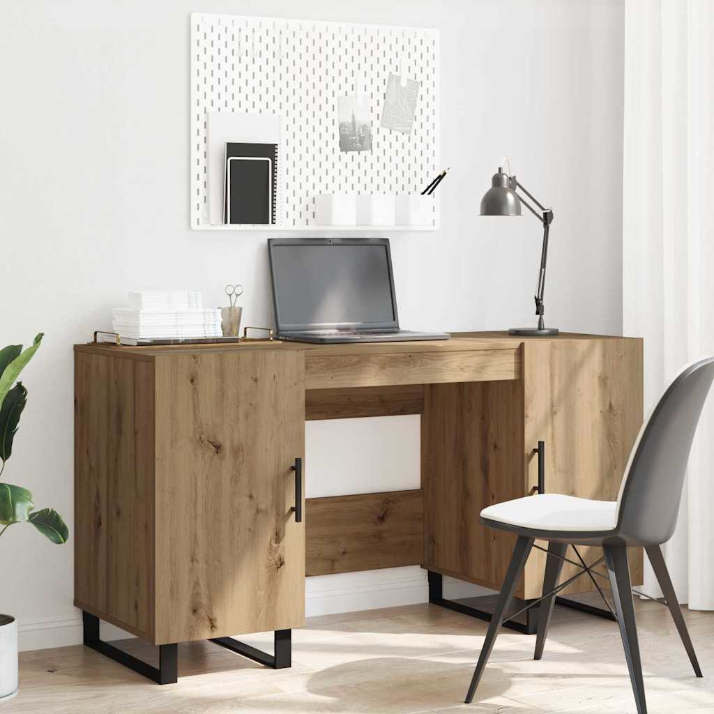 Scrivania Rovere Artigianale 140 X 50 X 75 Cm Legno Multistrato - Image 4