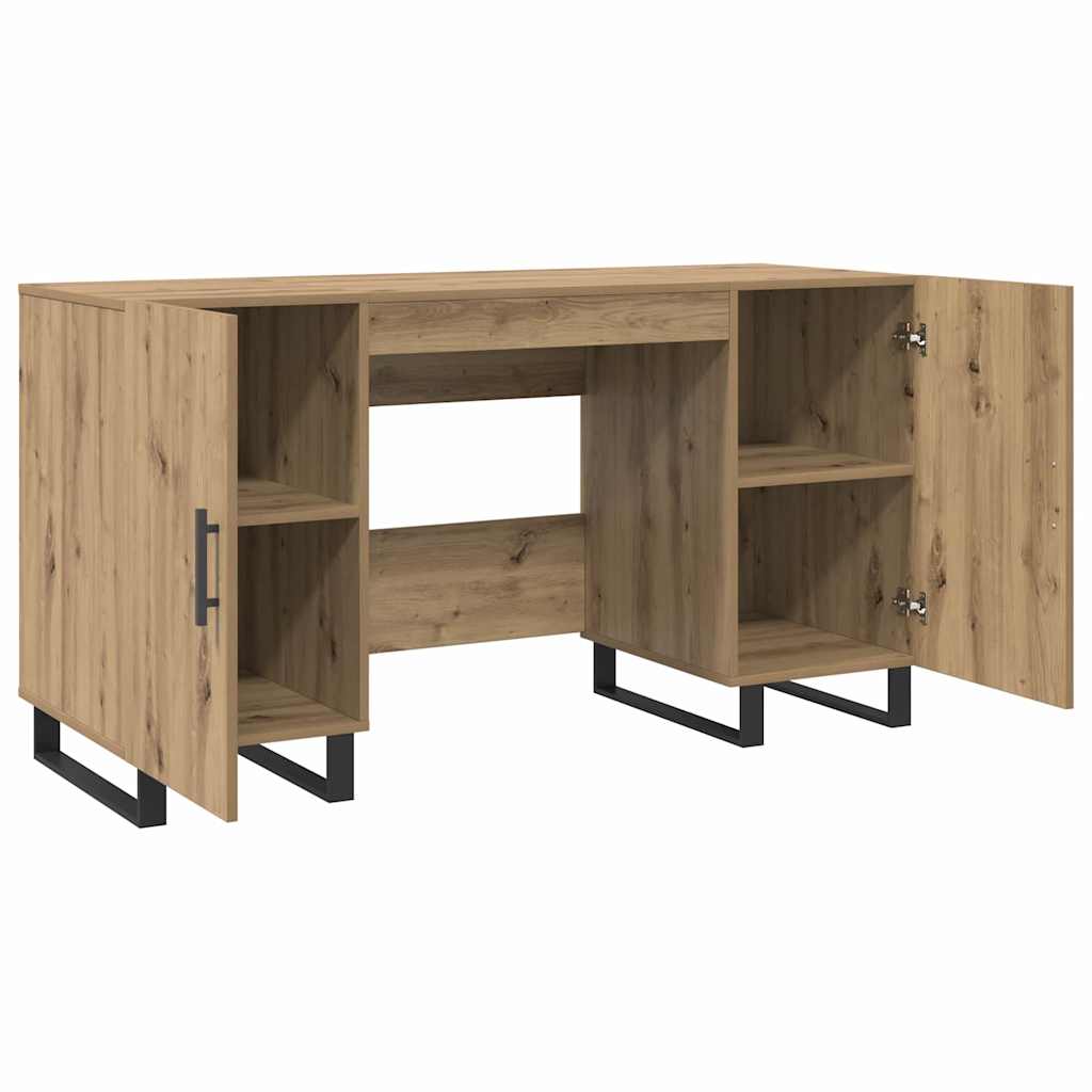 Scrivania Rovere Artigianale 140 X 50 X 75 Cm Legno Multistrato - Image 5