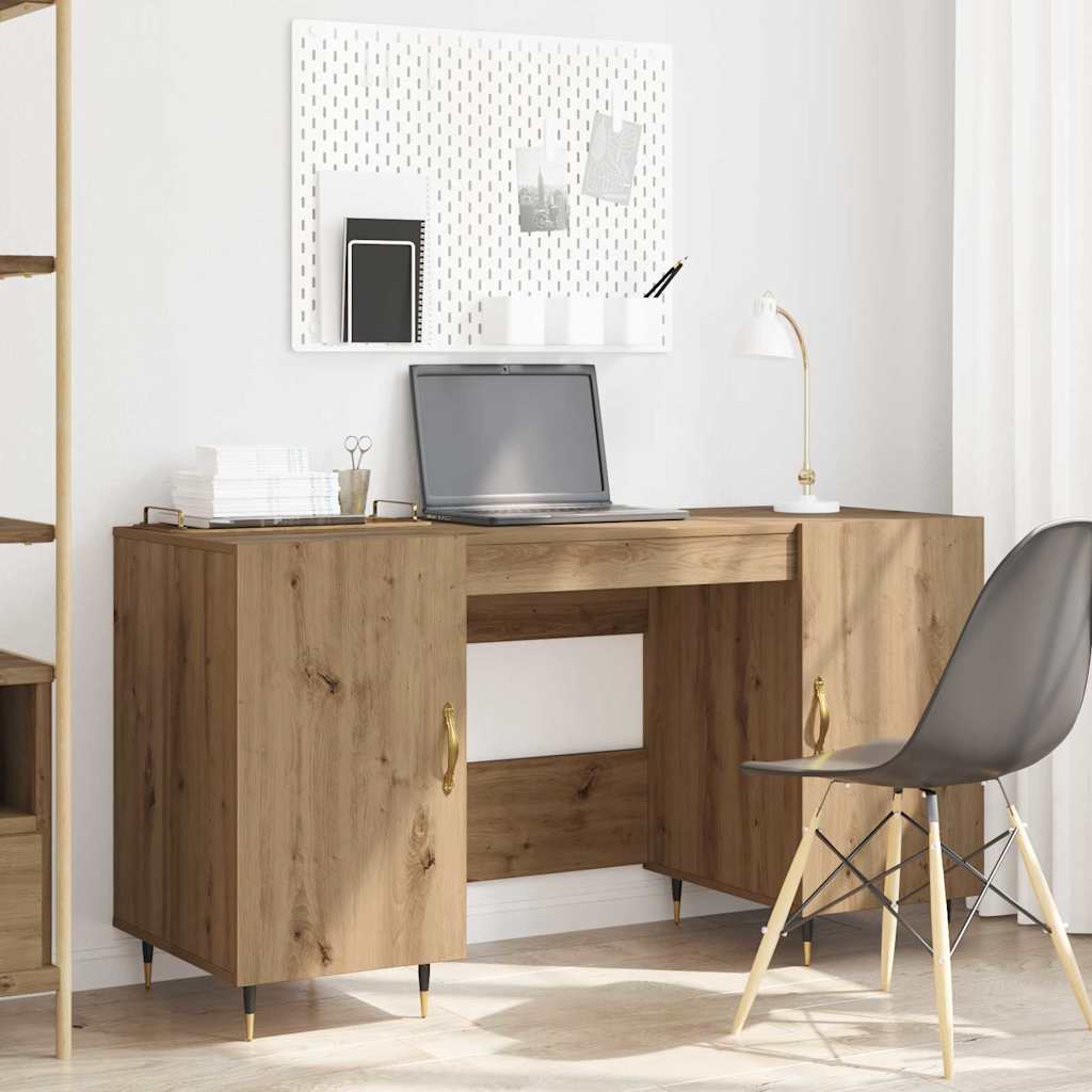Scrivania Rovere Artigianale 140 X 50 X 75 Cm Legno Multistrato - Image 4