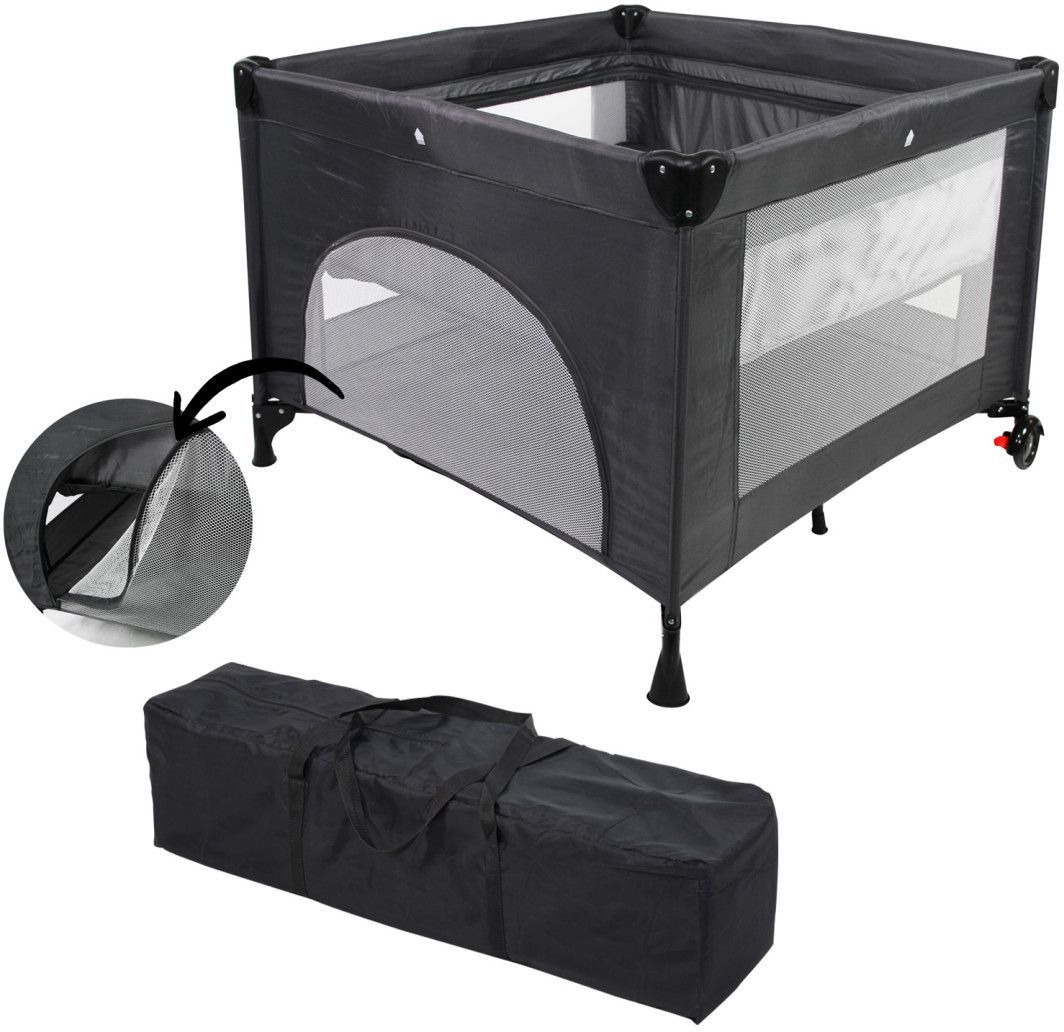 Lettino Da Viaggio 2 In 1 - Box Per Bambini - Migo - 100 X 100 X 76 Cm - Dalla Nascita A 15 Kg - Blu