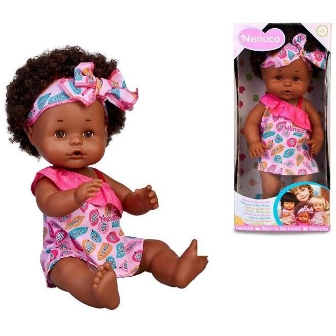 Bambola Nenuco Afro Style 35cm - Beve E Bagna - Per Bambini Dai 2 Anni In su
