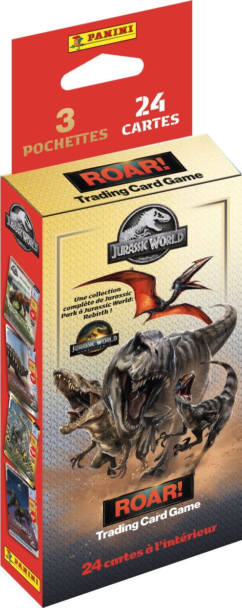 Blister - Panini - Jurassic World 4 Tcg - 3 Tasche - 24 Carte