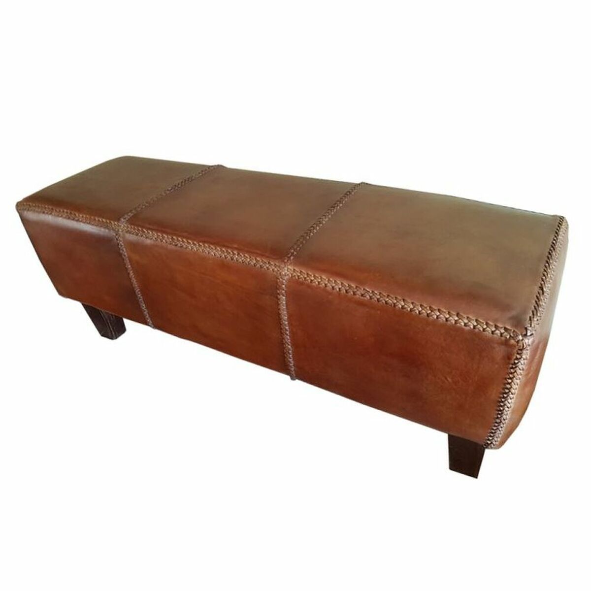 Panca Dkd Home Decor   Marrone Alluminio Teca 120 X 46 X 41 Cm 120 X 41 X 46 cm