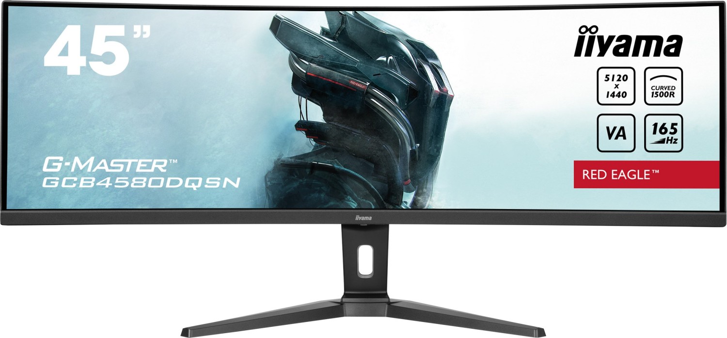 Iiyama G-Master Red Eagle Gcb4580dqsN-B1 - LeD-Monitor - Gaming - Gebogen - 114.3 Cm (45") (44.5" Sichtbar) - 5120 X 1440 Dual Quad Hd @ 165 Hz - va