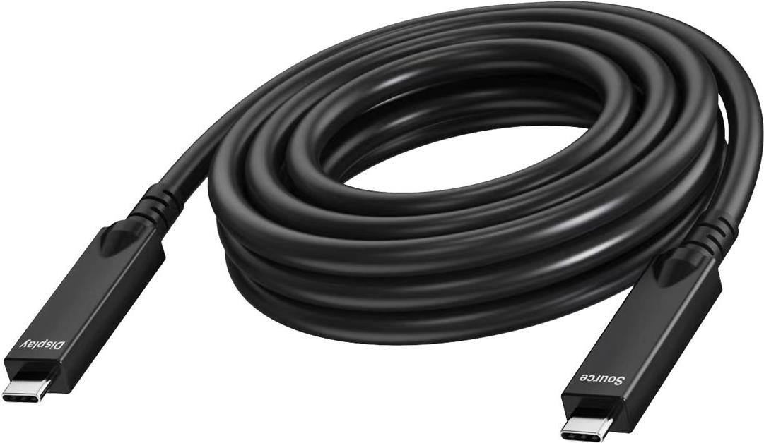 Vision - UsB-Kabel - 24 Pin UsB-C (m) Zu 24 Pin UsB-C (m) - Usb 3,2 Gen 1 / Displayport 2,1 - 3 A - 7,0m - Active Optical Cable (aoc), Usb Power Deli