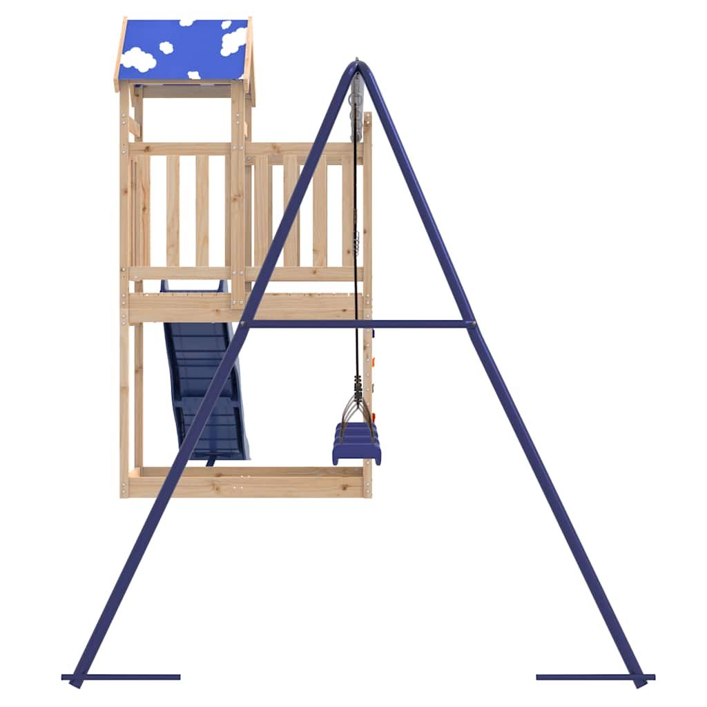 Set Da Gioco Da Esterno In Legno Massello Di Pino - Image 4