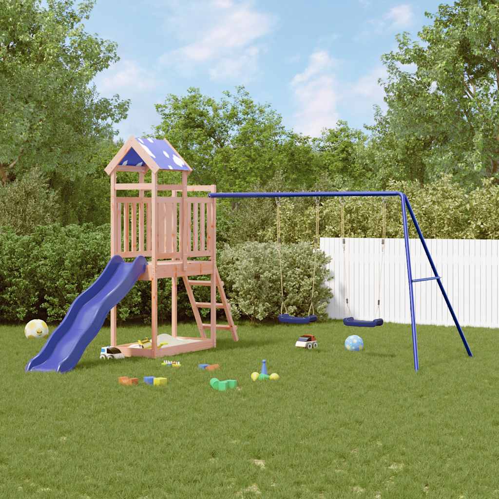 Set Da Gioco Da Esterno In Legno Massello Di Douglas