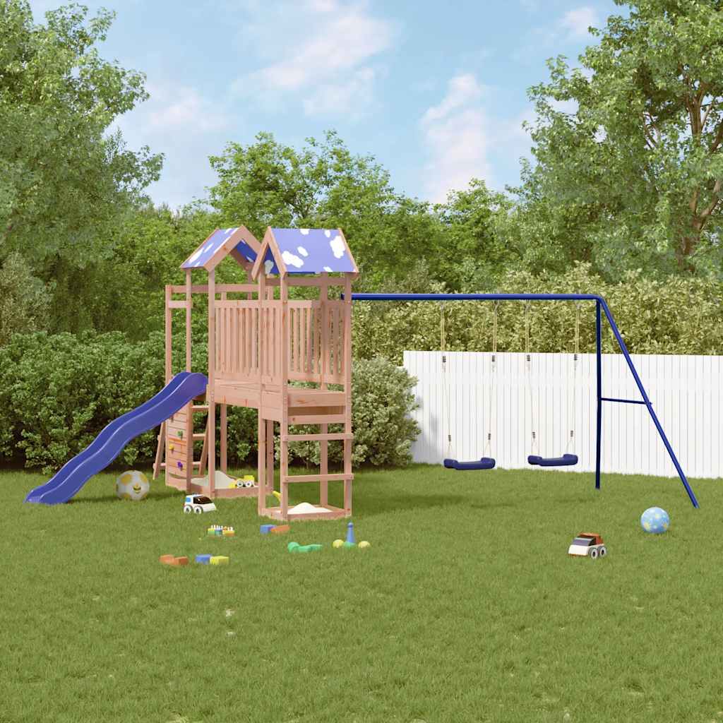 Set Da Gioco Da Esterno In Legno Massello Di Douglas