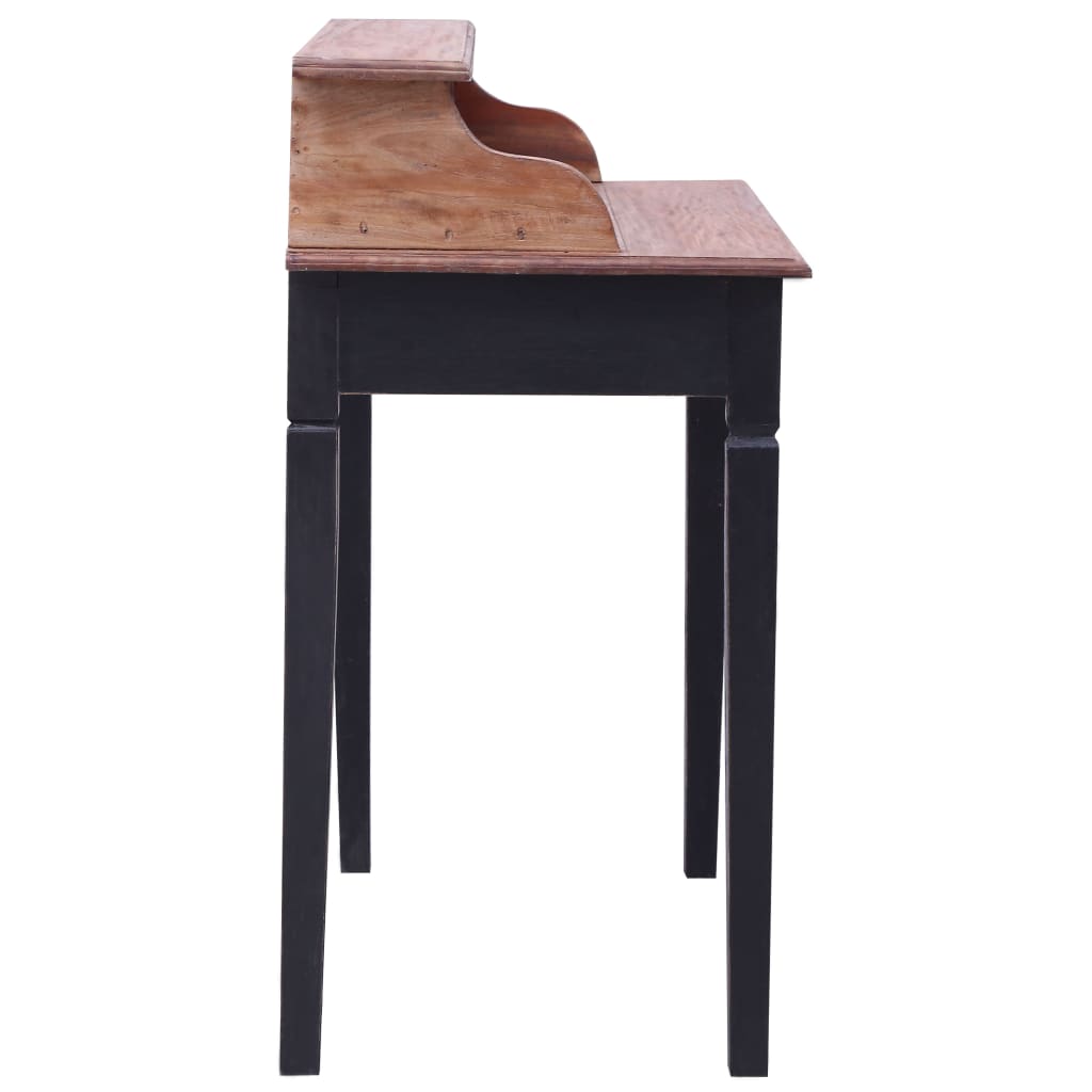 Scrivania Con Cassetti 90x50x101 Cm In Legno Massello Di Mogano - Image 5