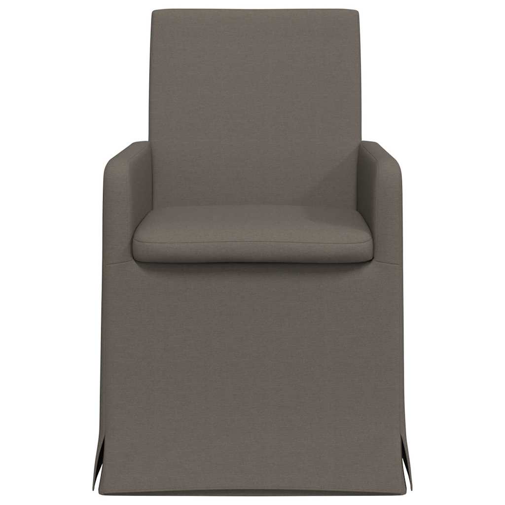 Sedie Da Pranzo 2 Pcs Grigio Chiaro 57 X 67 X 95 Cm Tela - Image 4