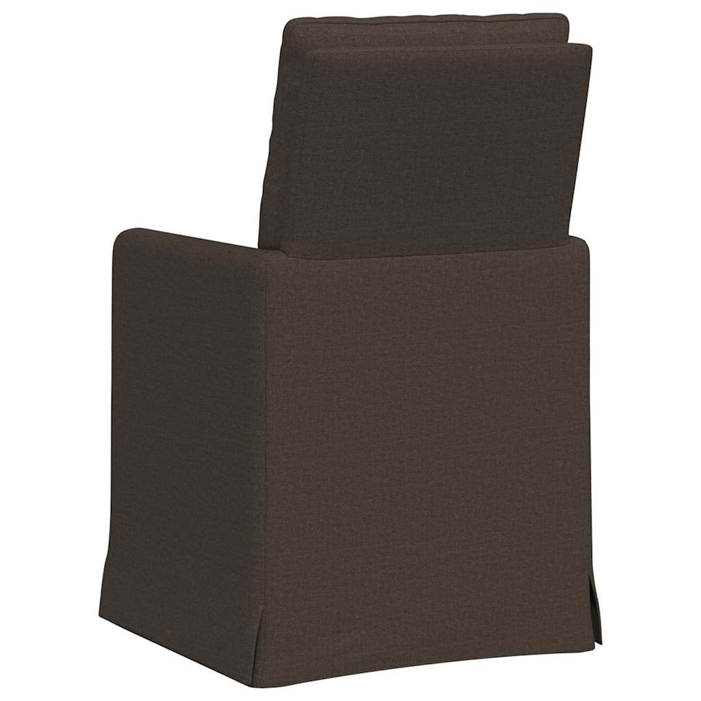Sedie Da Pranzo 2 Pcs Grigio Scuro 57 X 67 X 98 Cm Tela - Image 6