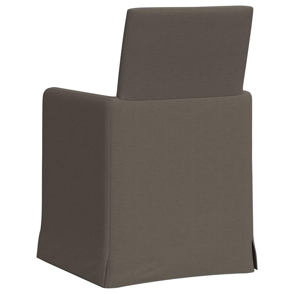 Sedie Da Pranzo 2 Pcs Grigio Chiaro 57 X 67 X 95 Cm Tela - Image 6