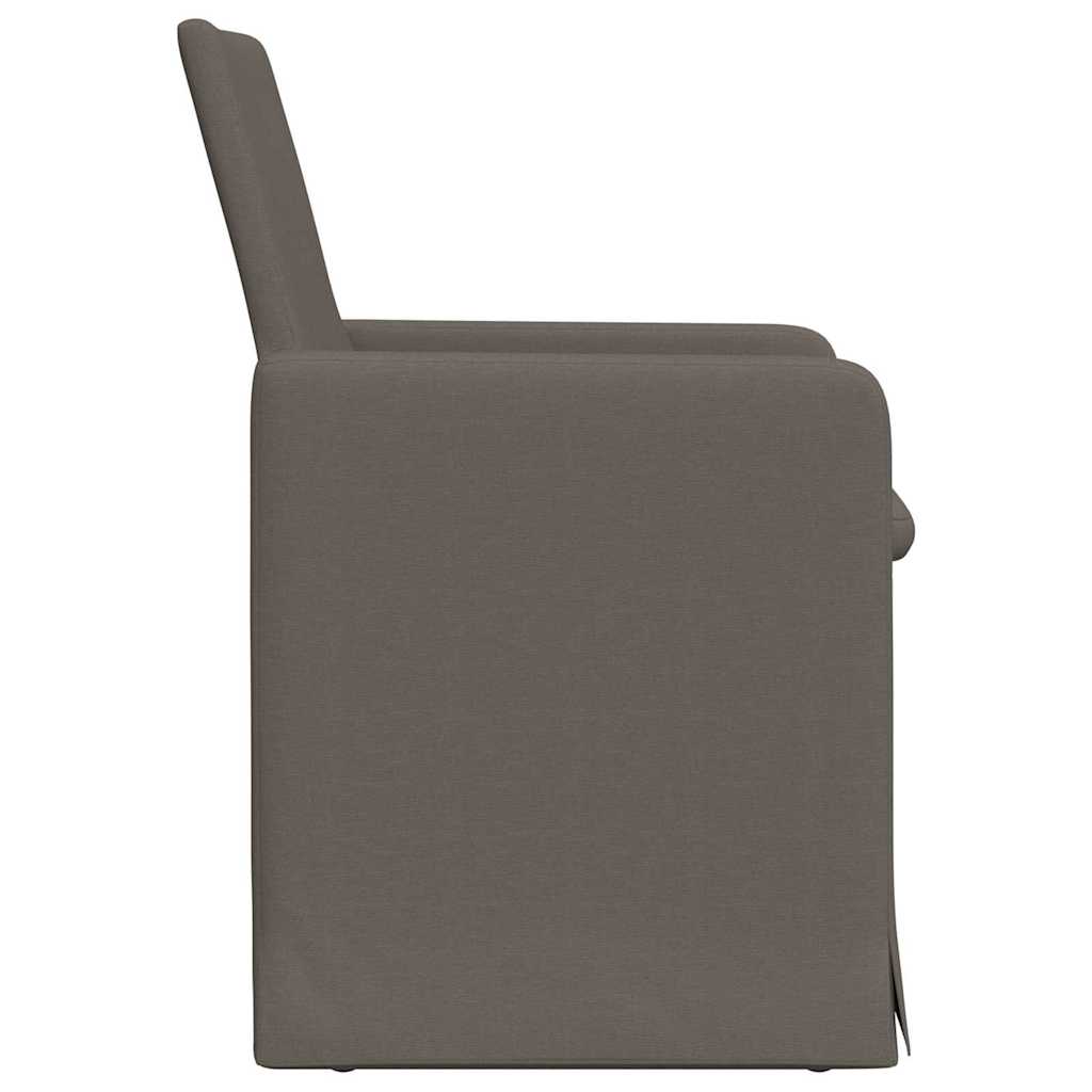 Sedie Da Pranzo 2 Pcs Grigio Chiaro 57 X 67 X 95 Cm Tela - Image 5