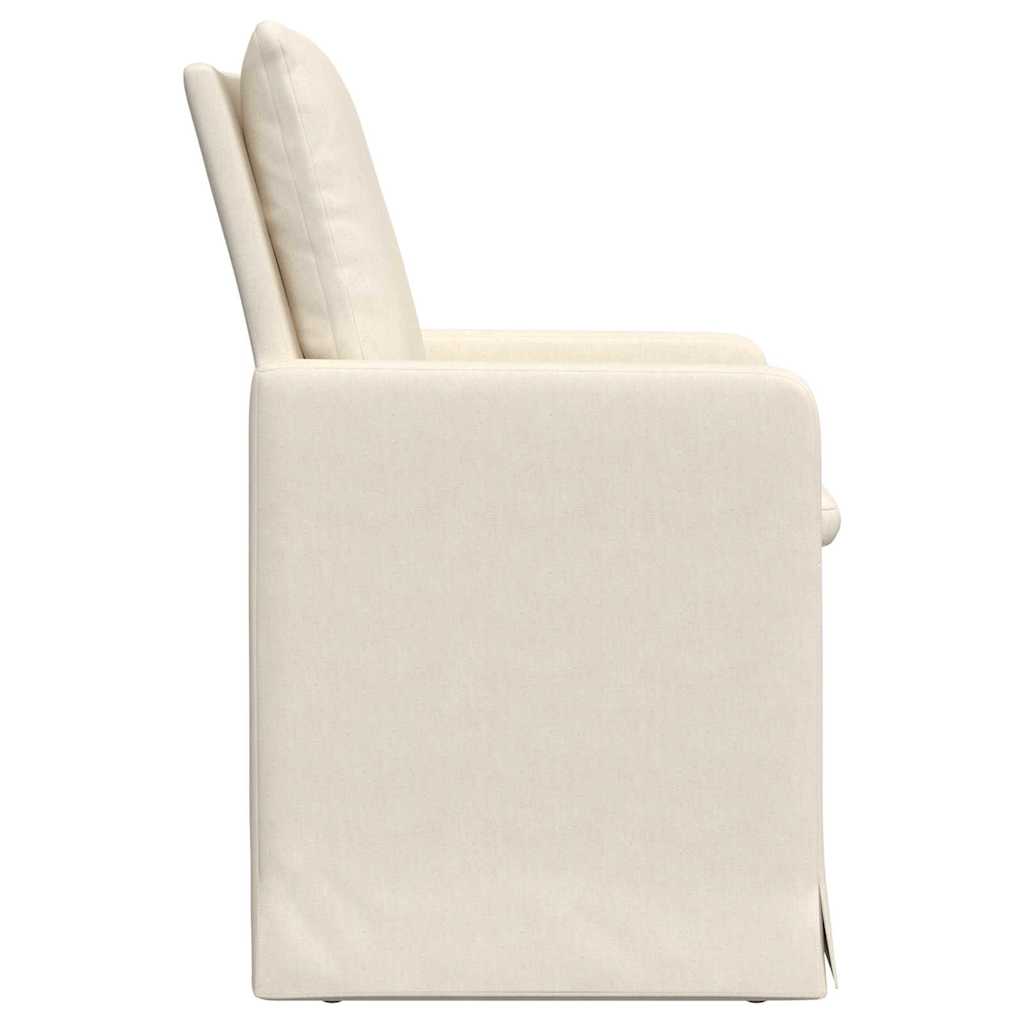 Sedie Da Pranzo 2 Pcs Beige 57 X 67 X 98 Cm Tela - Image 5