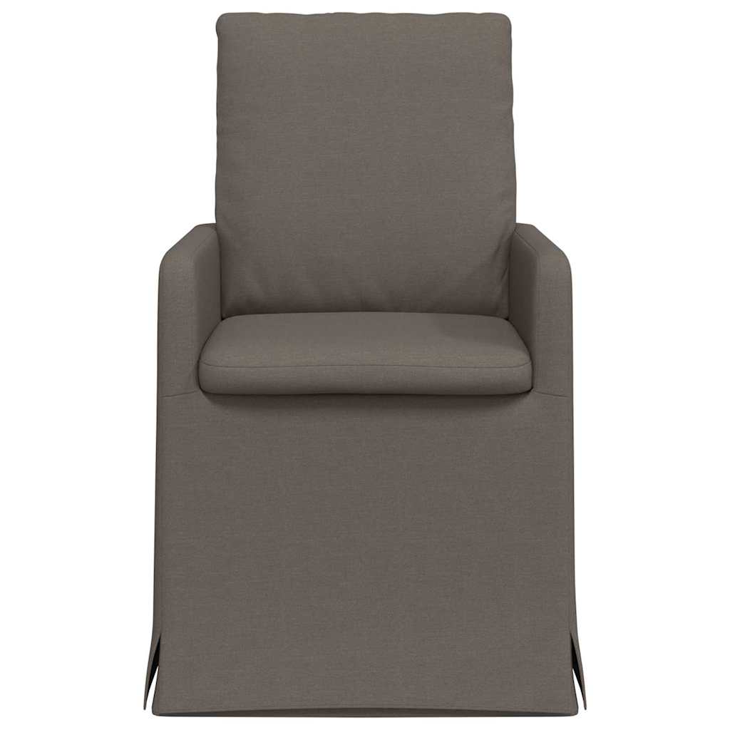 Sedie Da Pranzo 2 Pcs Grigio Chiaro 57 X 67 X 98 Cm Tela - Image 4