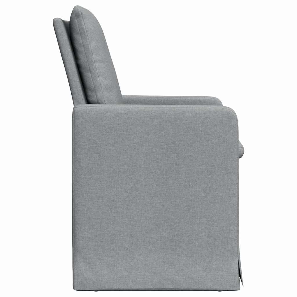 Sedie Da Pranzo 2 Pcs Grigio Chiaro 57 X 67 X 98 Cm Tessuto - Image 5