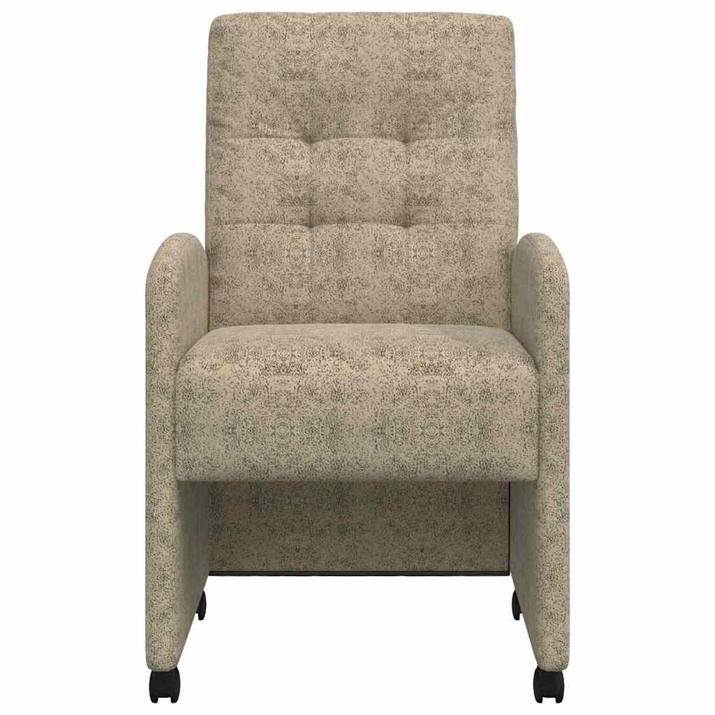 Sedie Da Pranzo Con Ruote 2 Pcs Grigio Chiaro 57 X 67 X 98 cm - Image 4