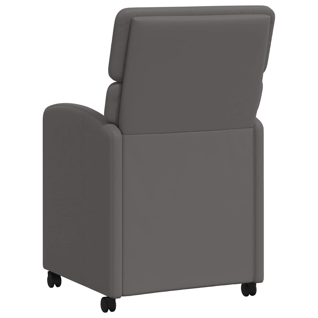 Sedie Da Pranzo Con Ruote 2 Pcs Grigio 58 X 65 X 98 cm - Image 6