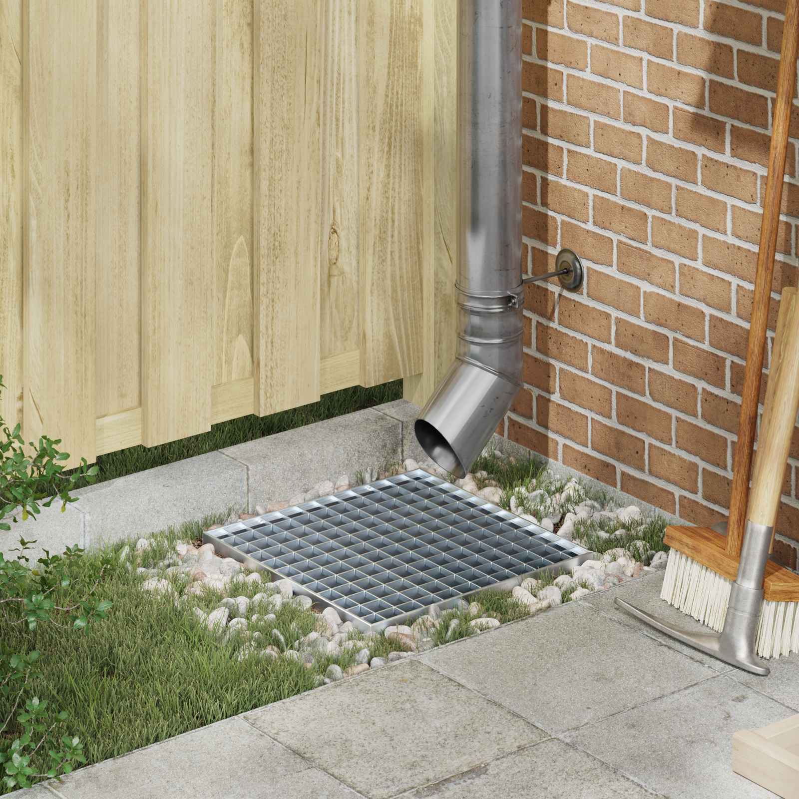 Grata Argento 40 X 40 X 2 Cm Acciaio Zincato A Caldo