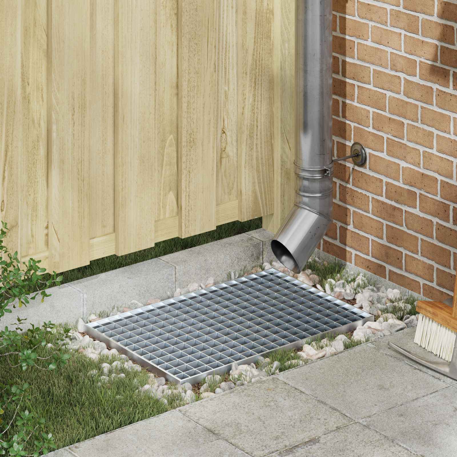 Grata Argento 60 X 40 X 2 Cm Acciaio Zincato A Caldo