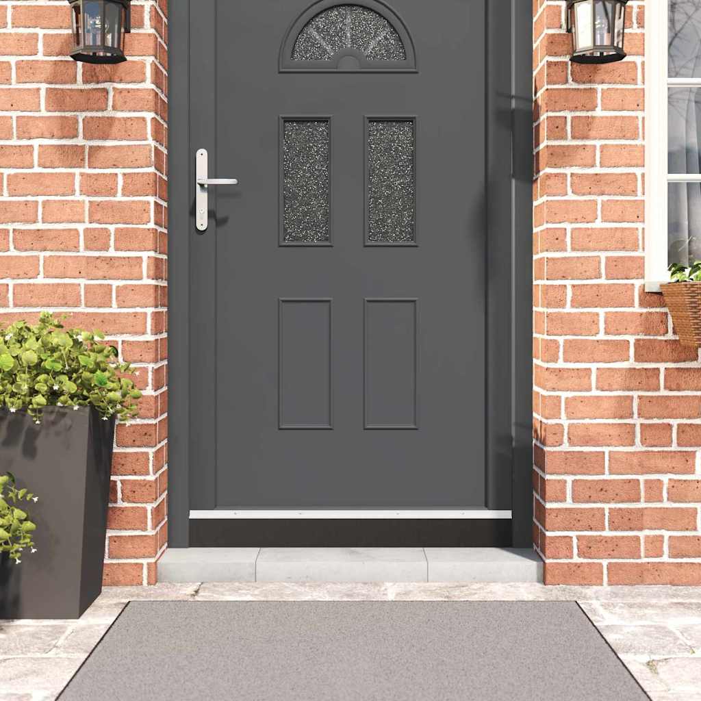 Spazzole Per Porte A Vite 2 Pcs Bianco 100 Cm Lega Di Alluminio